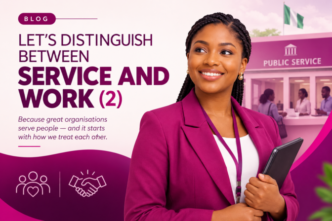 LET’S DISTINGUISH BETWEEN SERVICE AND WORK (2)